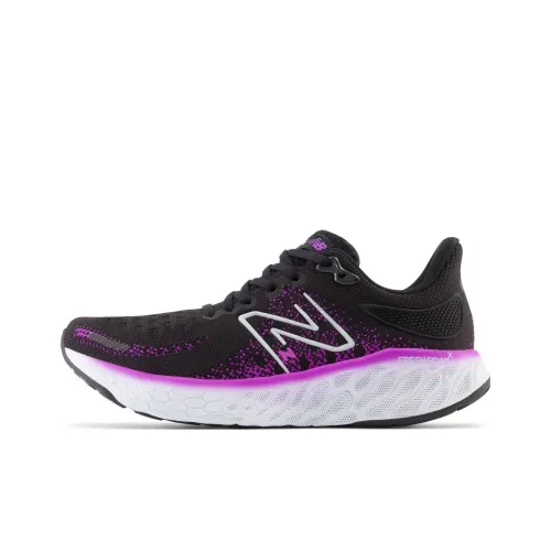 New Balance NB Свежий Foam 1080 v12 Низкий Топ Беговые кроссовки Женские Черный Фиолетовый Японская Версия