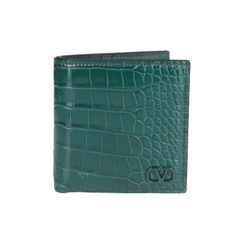 Valentino Кожа Кошелек Мужской Зеленый