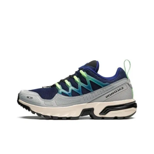 SALOMON ACS + OG Slip Устойчивый к истиранию Низкий Топ Casual Унисекс Серый Синий