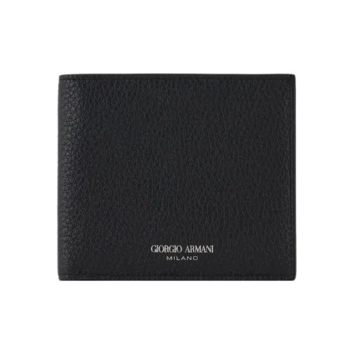 GIORGIO ARMANI Кошелек из коровьей кожи Мужской Черный
