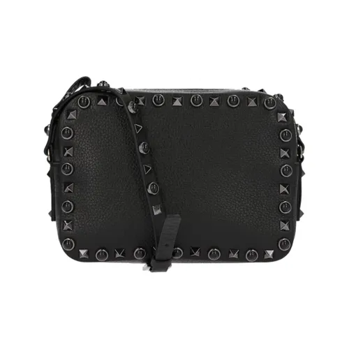 Valentino Сумка через плечо из коровьей кожи женская черная