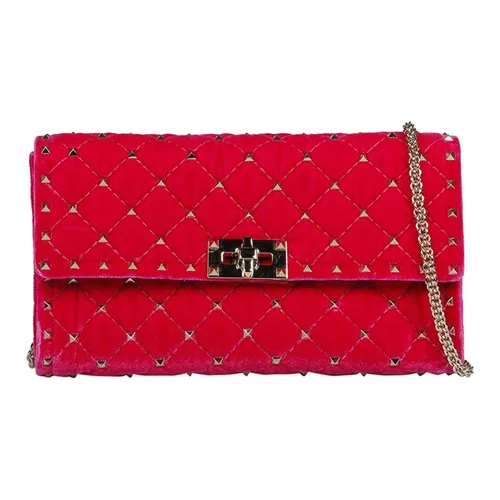 Valentino Вельвет Сумка через плечо Женская Красная