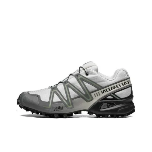 SALOMON Speedcross 3 Противоскользящий устойчивый к истиранию низкий топ уличная обувь мужская серо-белая