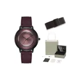 Фиолетовый стальной браслет комплект