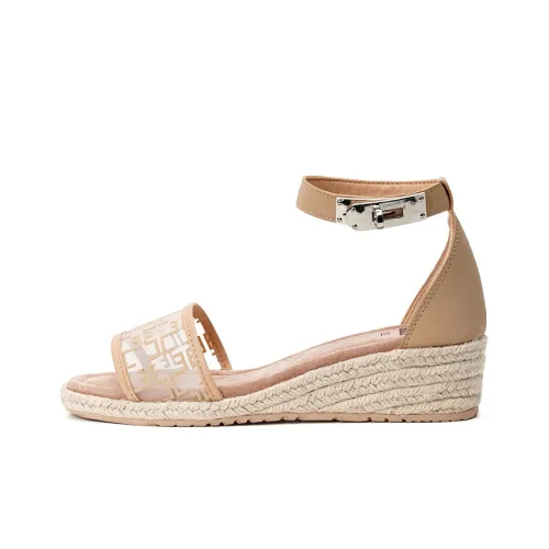 Joy Mario Пляжные сандалии 4,5 см Женские Абрикос