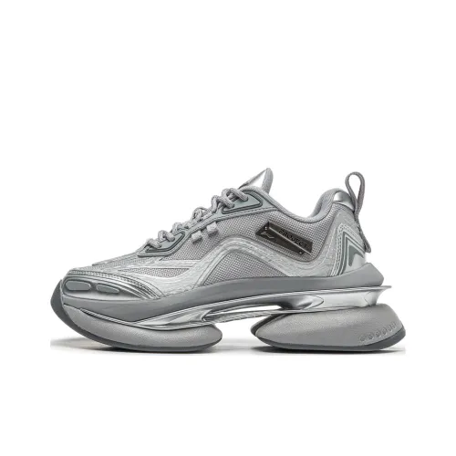 Подкладка Project* Elliptic Azure Низкий Топ Повседневная Обувь Женская Серебряная