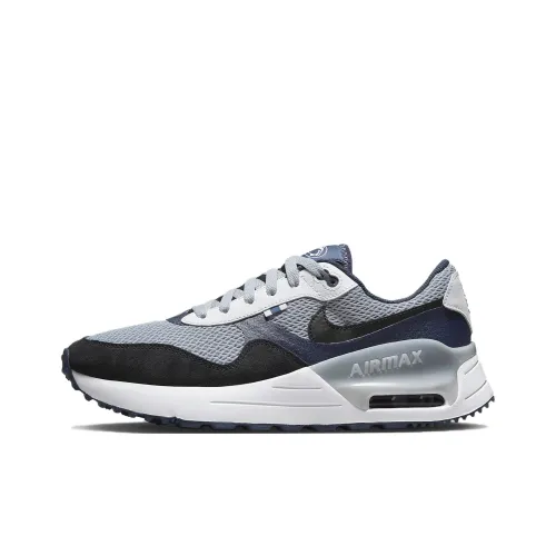 Nike Air Max SYSTM Low Топ Повседневные Беговые Кроссовки Мужские Синие Серые