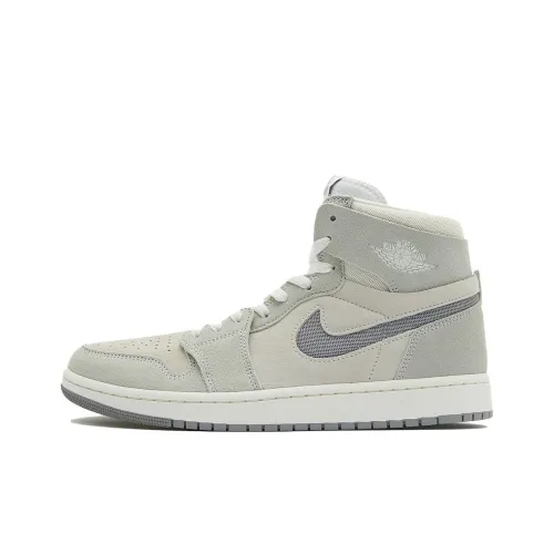 Jordan Air Jordan 1 High Zoom CMFT 2 High Топ Винтажные баскетбольные кроссовки Мужской Серый