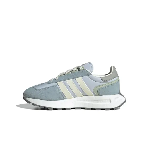 Adidas Retropy E5 Беговые кроссовки Низкий топ Серый Синий Женские