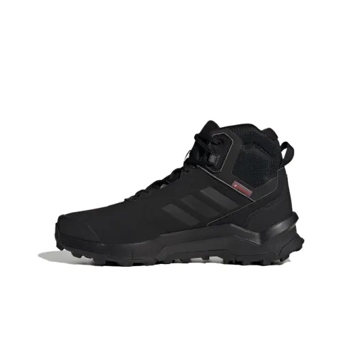 adidas Terrex Ax4 Амортизаторы Slip-Resistant Высокие Кроссовки для Уличного Спортсмена Мужские Черные