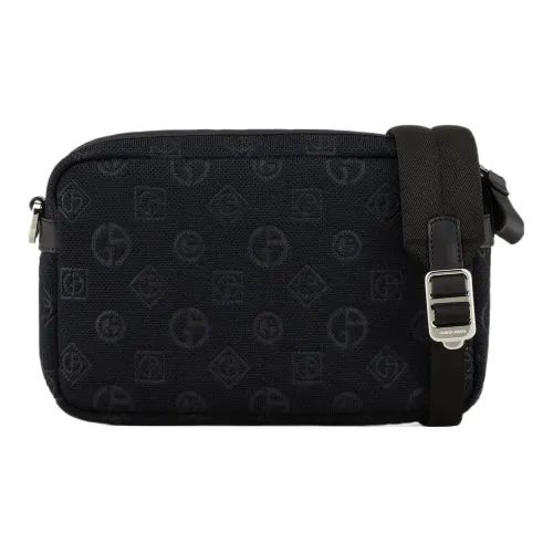 GIORGIO ARMANI Кожа Детали Camera Сумка Сумка через плечо Мужская Синяя