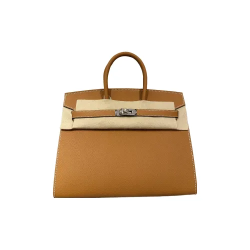 HERMES Birkin Эпсомская кожа Сумка Birkin Сумка Женская Золотисто-коричневая