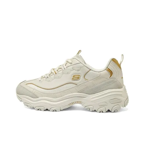 Skechers D'LITES 1,0 Low Топ Кроссовки с Толстой Подошвой Мужские Бежевые