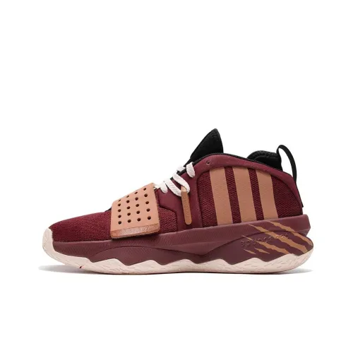Adidas Dame 8 Extply Баскетбольные кроссовки Низкий топ Темно-красный Мужской