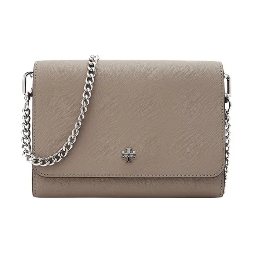 TORY BURCH Кожа Кошелек Сумка через плечо Сумка на плечо Женская Серый