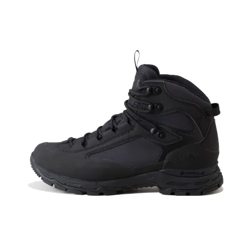 THE NORTH FACE Creston Mid Neo Shock Absorbers Slip-Resistant MID Top Streetwear Men's Black THE NORTH FACE Creston Mid Neo Амортизаторы Slip-Resistant MID Топ Уличная обувь Мужская Черная