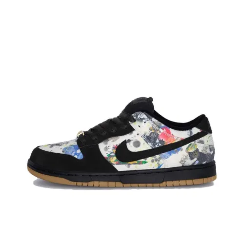 Nike Dunk SB 'Rammellzee' Low Топ Скейтборд Кроссовки Унисекс Черный Многоцветный