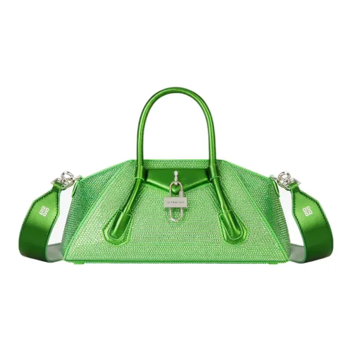 GIVENCHY Antigona Шелковая Сумка через плечо Сумка Mini Женская Artichoke Зеленая