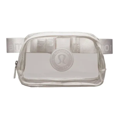 lululemon Водонепроницаемый материал одно плечо через плечо сумка-бананка женский белый