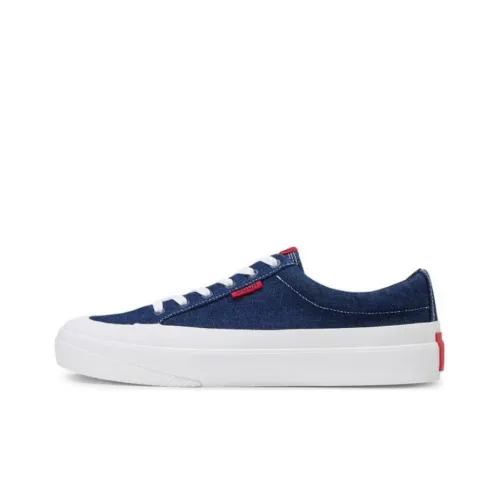 Hugo Boss Low-Top Canvas Shoes Blue Men's
