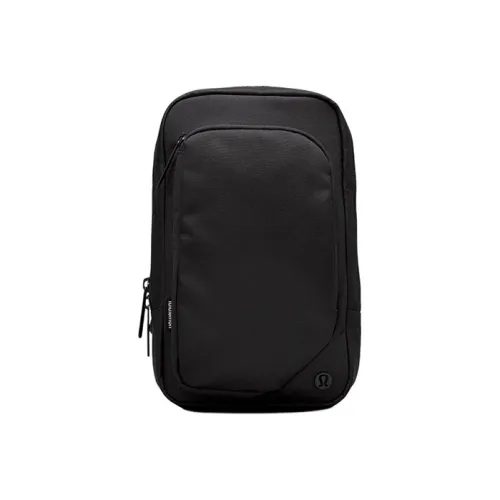 lululemon Водонепроницаемая ткань сумка через плечо мужская черная