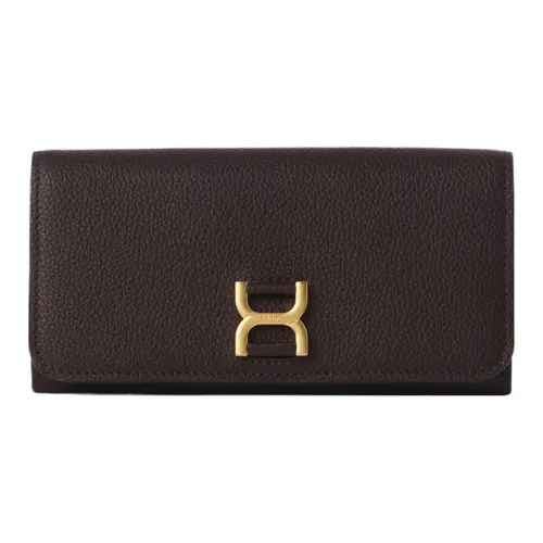 Chloe Marcie Телячья кожа с текстурой Кошелек Стандартный Женский Глубокий Фиолетовый