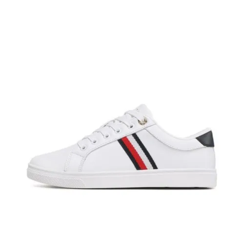 Tommy Hilfiger Скейтборд Кроссовки с низким верхом противоскользящие женские белые