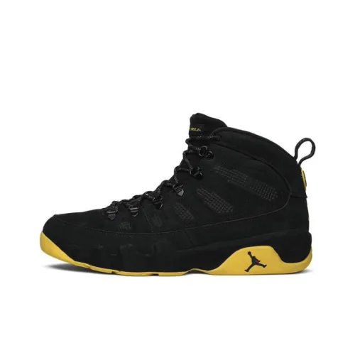 Jordan Air Jordan 9 Retro Boot Michigan Противоскользящий Высокий Топ Винтажные Баскетбольные Кроссовки Мужские Черные