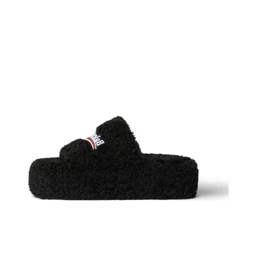 BALENCIAGA Furry Слипоны Черные Женские