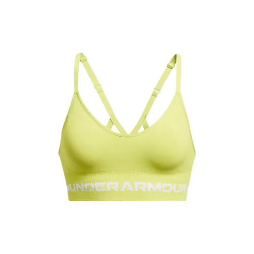 Under Armour Бесшовный Желтый Женские Бюстгальтеры