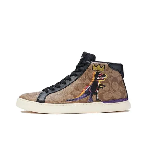 COACH Высокие Кроссовки для скейтбординга Мужские Черные