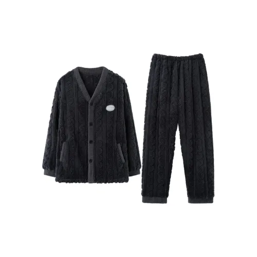 MIOJUER Пижамный комплект Зимний стиль Мужской Темно-серый