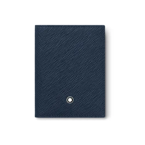 MONTBLANC Коровья кожа Держатель для карт Мужской Чернила Синий