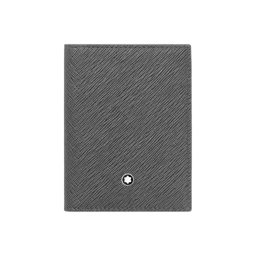 MONTBLANC Коровья кожа Держатель для карт Мужской Элегантный Серый