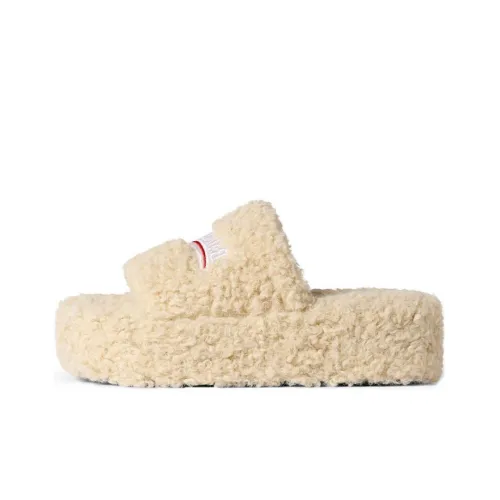 BALENCIAGA Furry Слипоны Экрю Женские