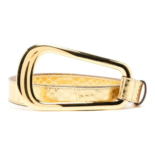 MICHAEL KORS Кольцо Дизайн Кожаные ремни Женские Золото Ширина 3 см