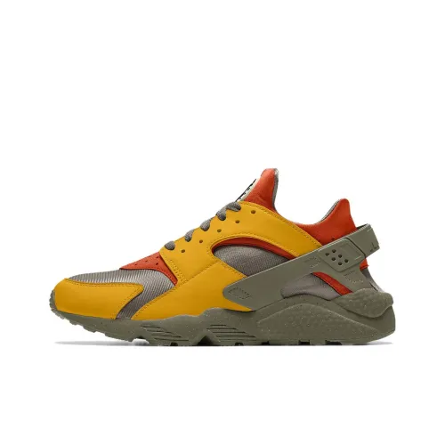 Nike Air Huarache Амортизирующие шоки Противоскользящие и устойчивые к истиранию Низкий топ Беговые кроссовки Мужские Желтые