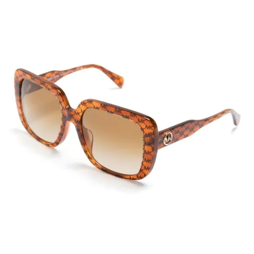 MICHAEL KORS Ацетат Нерегулярная форма Солнцезащитные очки Женские Коричневый