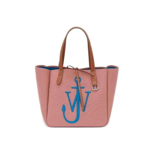 JW Anderson Натуральная кожа Тоут Сумка Сумка для покупок Сумка на плечо Сумка обычная Женская Розовая