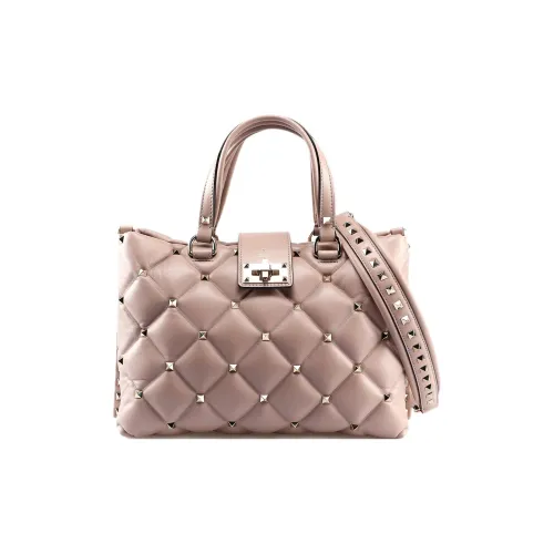 Valentino Лоскутное шитье Гладкий Овечья шкура Сумка через плечо Сумка Женская Телесного цвета