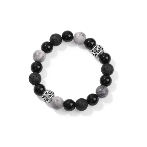 RUOK Обсидиан Сплав Вулканический камень Браслеты Унисекс