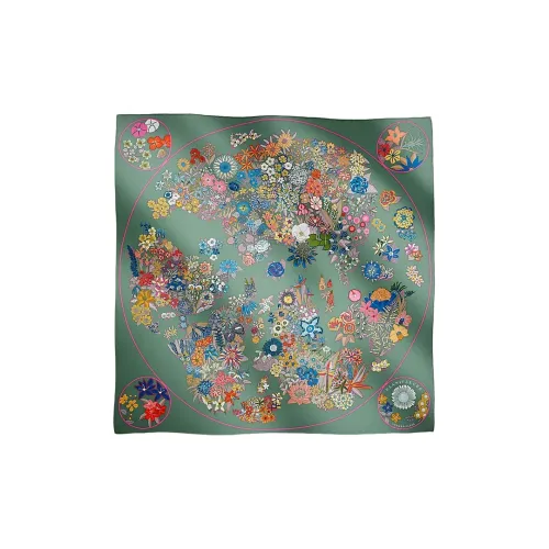 HERMES Carre Шелковые Шарфы Женские Многоцветные