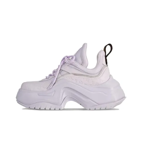 LOUIS VUITTON Archlight Дышащий Низкий Топ Повседневная Обувь Женская Фиолетовая