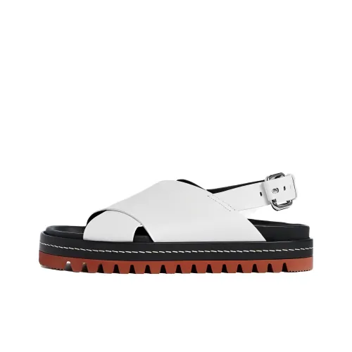 Plan C One Ремешок Сандалии Женские Белые