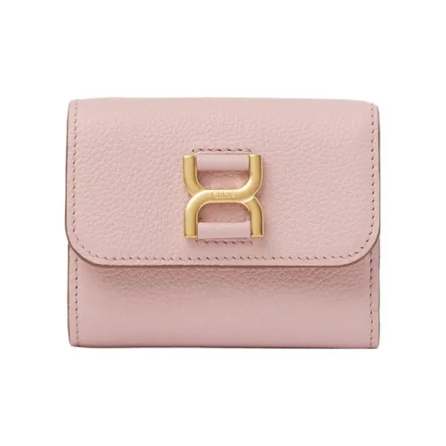 Chloe Marcie с рельефной телячьей кожей держатель для карт кошелек маленький женский цветочный розовый