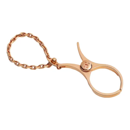 HERMES Filou Брелоки Унисекс Розовое Золото