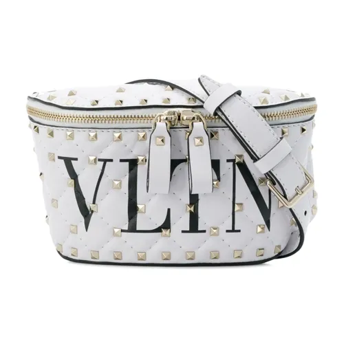 Valentino Sheepskin Crossbody One Shoulder Satchel Women's White