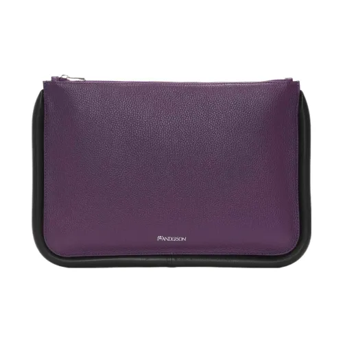 JW Anderson с рельефной телячьей кожей овечьей кожей большой клатч женский фиолетовый