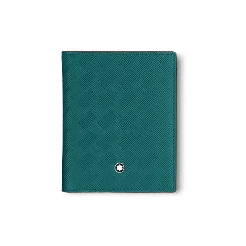 MONTBLANC Кошелек из коровьей кожи стандартный мужской бирюзовый синий