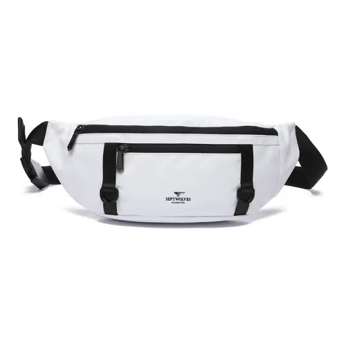 SEPTWOLVES Сумка через плечо Слинг-сумка Сумка на пояс Унисекс Черный Белый